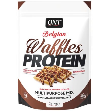 QNT Belgian Waffles protein - 480g - White Chocolate
