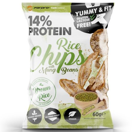 Forpro 14% Protein Rice Chips With Mung Beans 18x60g