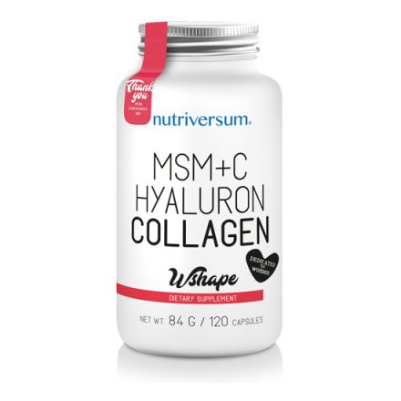 MSM+C Hyaluron Collagen - 120 kapszula - WSHAPE - Nutriversum