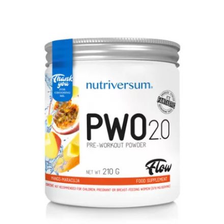 PWO 2.0 - 210g - FLOW - Nutriversum - mangó-maracuja